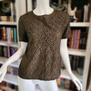 Belstaff Floral Lace Boxy Top